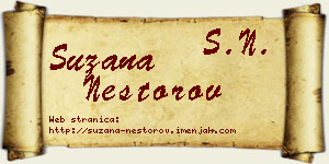 Suzana Nestorov vizit kartica